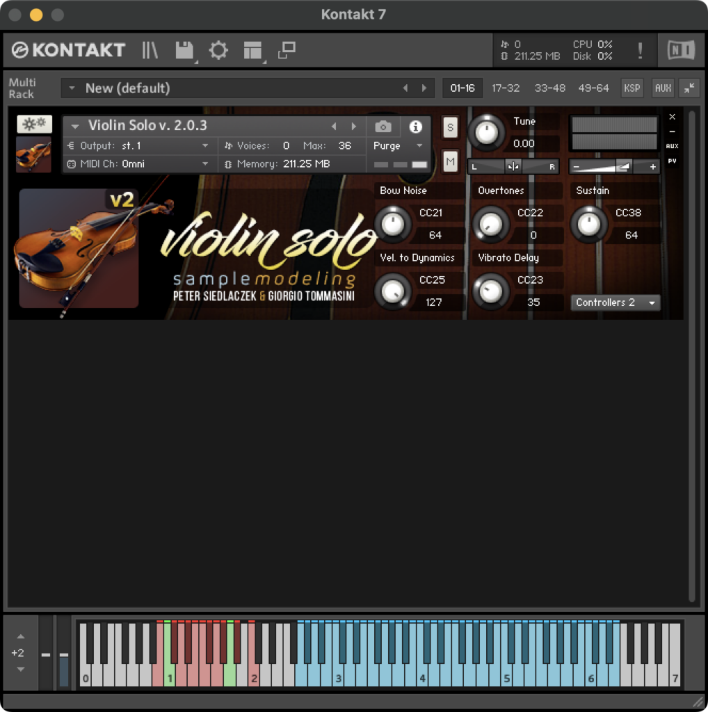 GUI - Solo Violin - Modulation, Effects